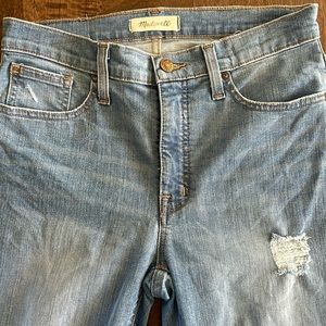 Madewell 9” High Rise Skinny Jean.